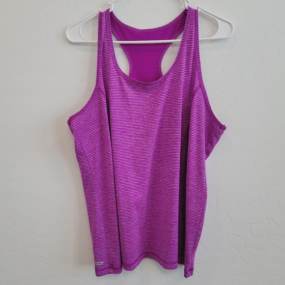 💕 Danskin Purple Striped Tank Top Size XXL - Picture 7 of 7